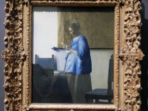 Vermeer Woman in blue reading the letter