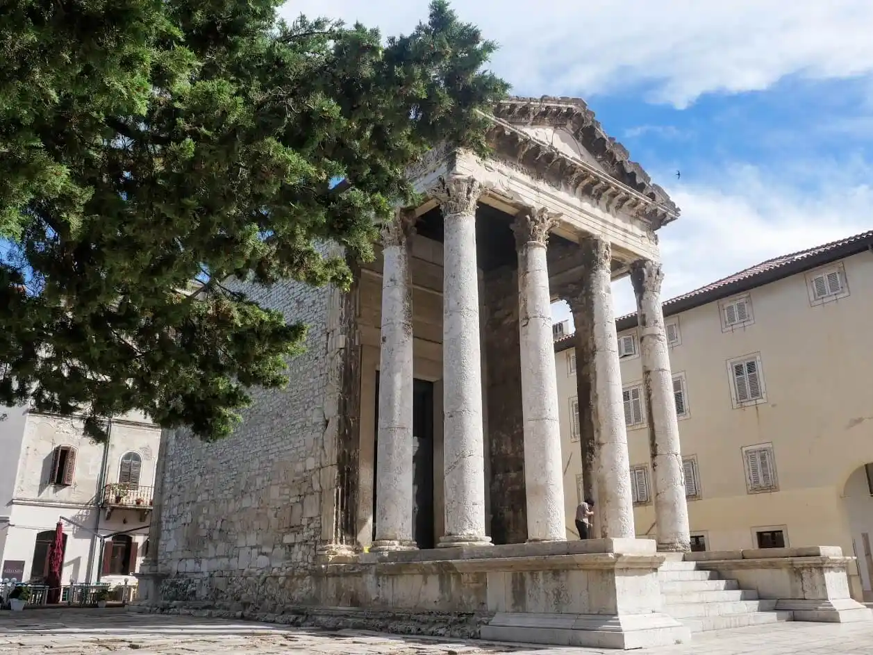 The temple of Augustus in Pula