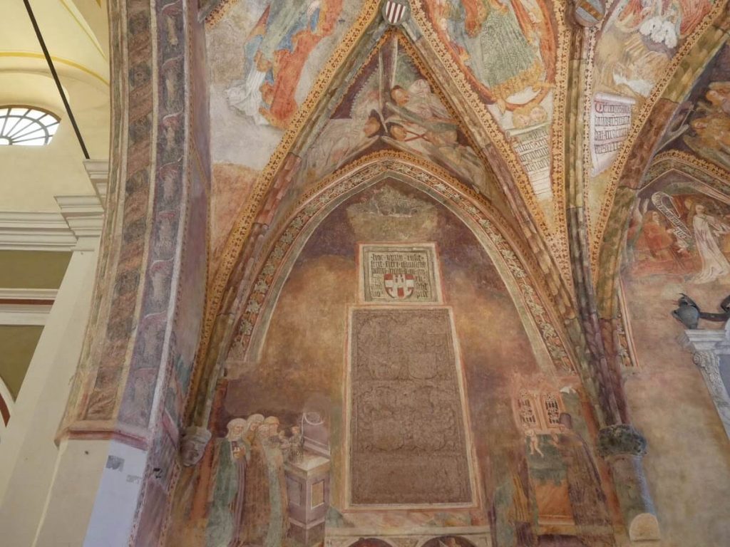 Istrian frescoes details in Saint Nicholas church in Pazin