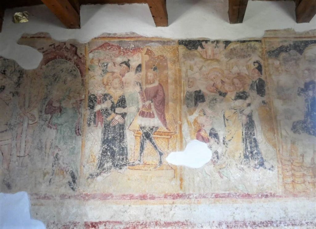 frescoes at saint michael church in pican