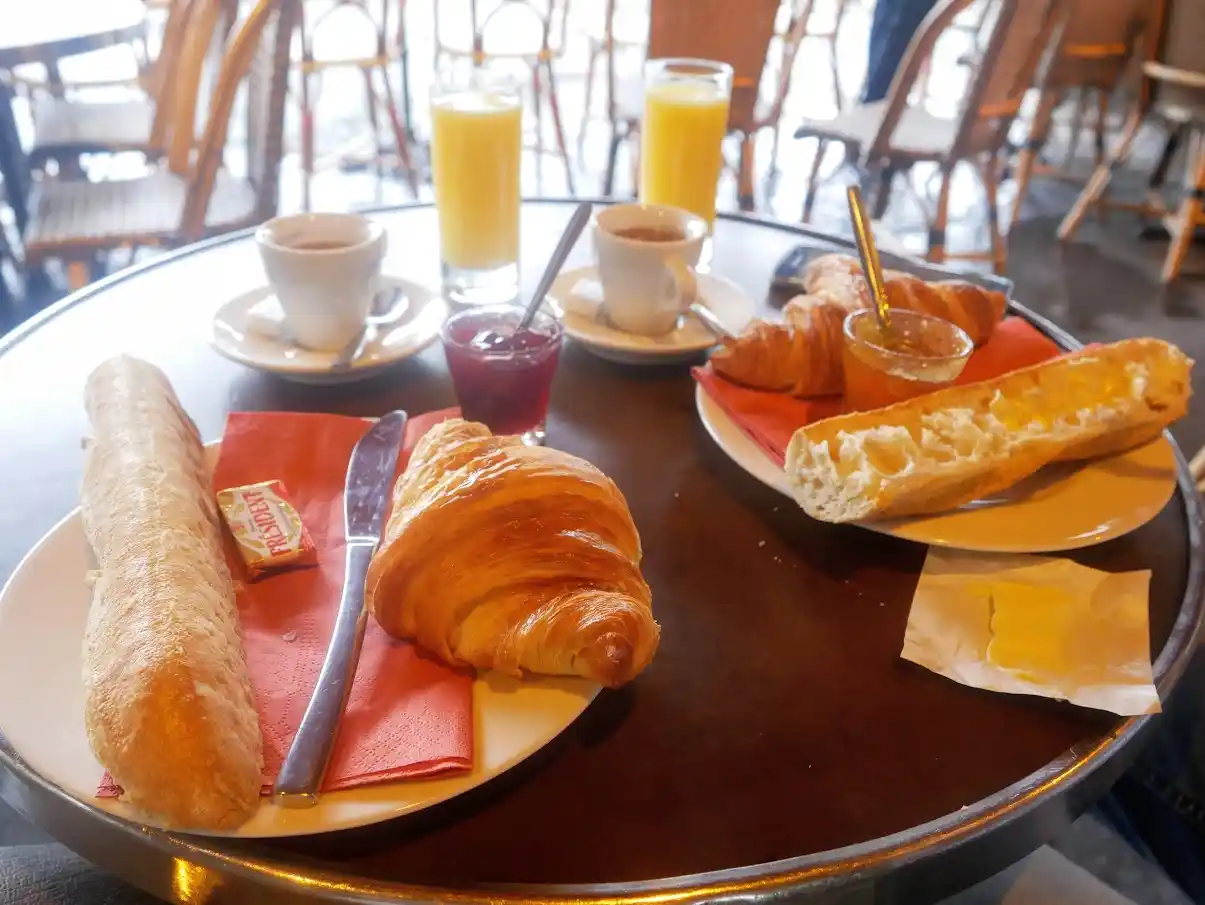 French breakfast in Paris