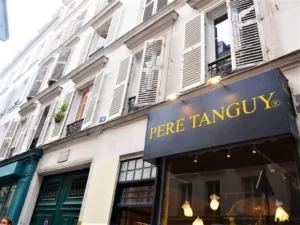 Location of Pere Tangui's shop in Paris