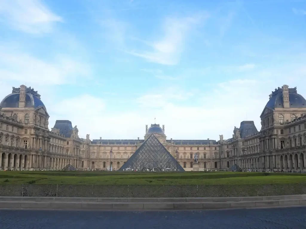 View at the Louvre museum in Paris