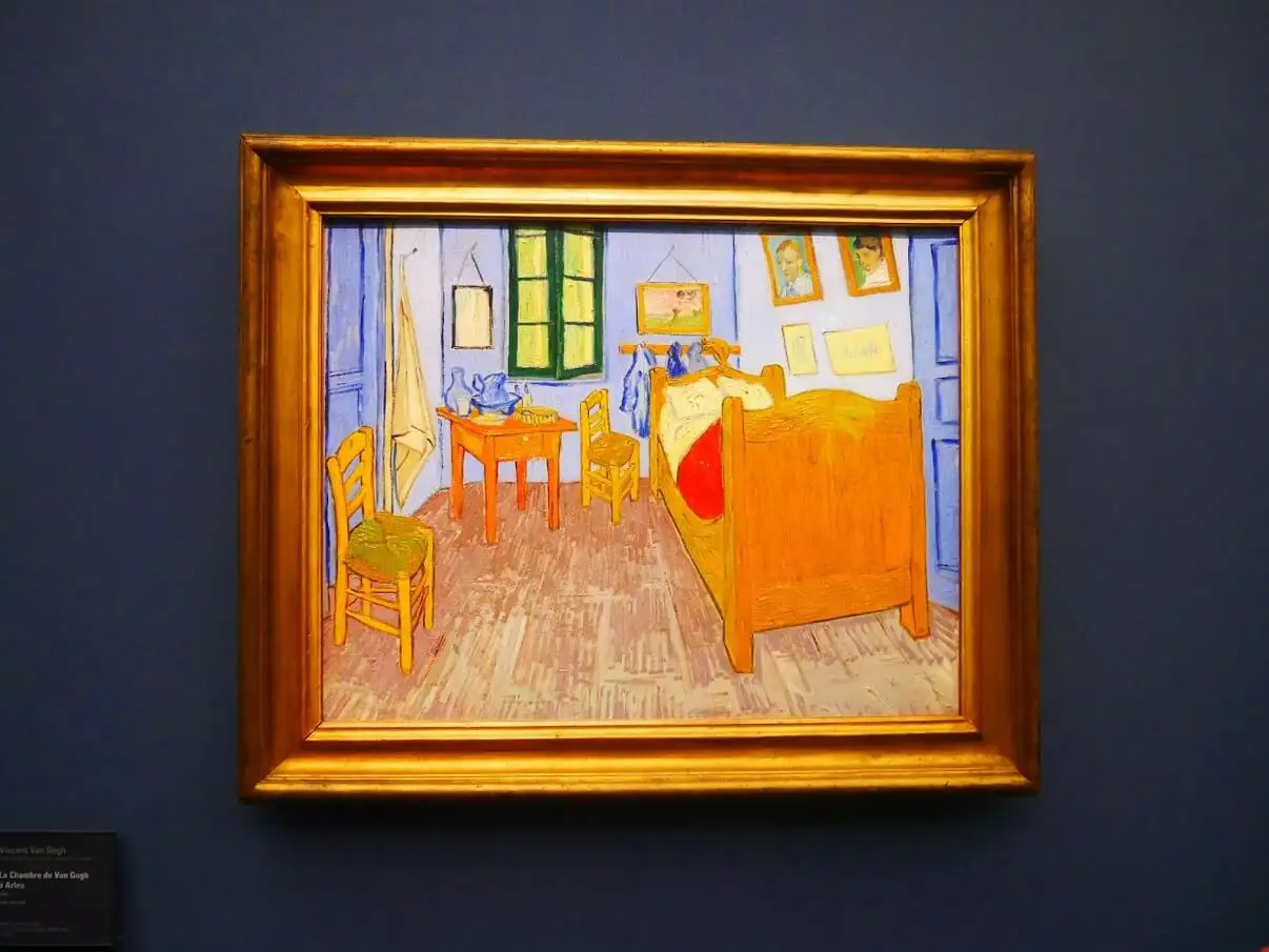 Van Gogh Bedroom painting in Orsay Museum in Paris