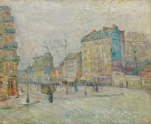 Van Gogh painting - Boulevard de Clichy in Paris (image source: Wikipedia)