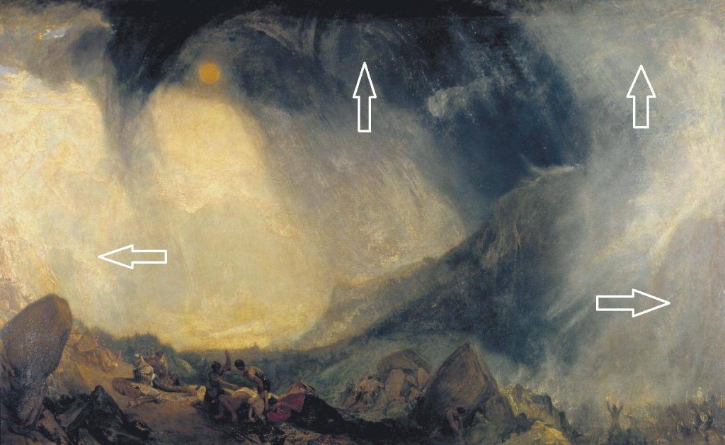 J. M. W. Turner, Snow Storm: Hannibal and his Army Crossing the Alps, details