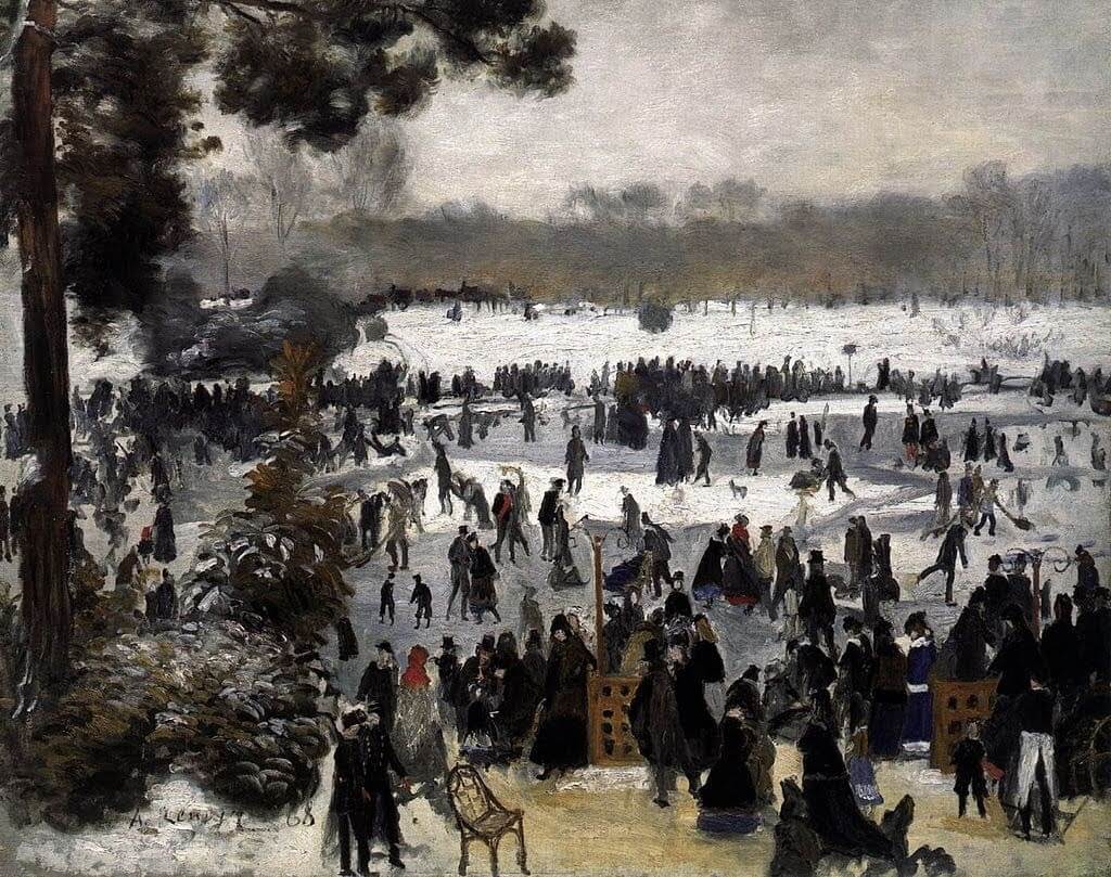 Auguste Renoir, Skaters in the Bois de Boulogne, image source Wikipedia