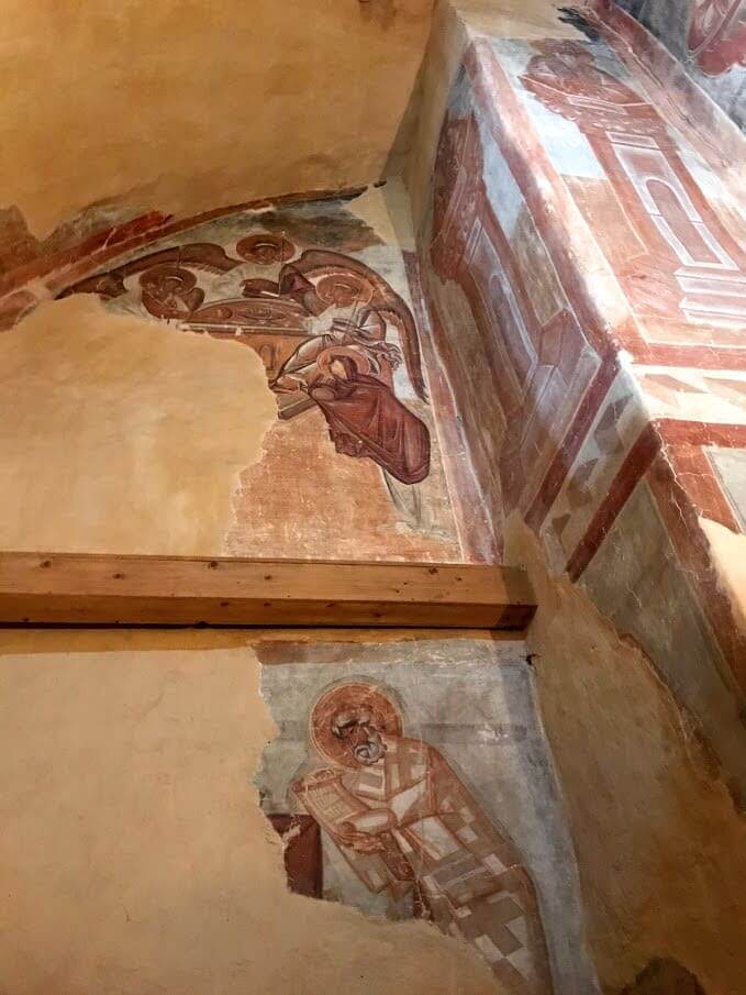 Frescoes in Church of Transfiguration on Ilina street Veliky Novgorod