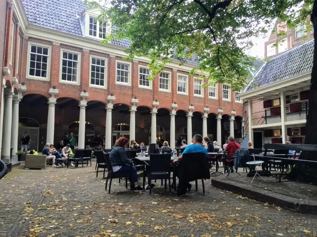 Amsterdam museum courtyard
