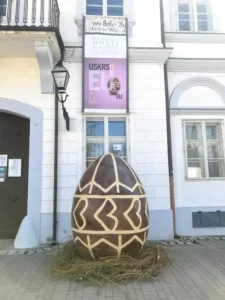 Large Easter egg in Bjelovar, Croatia