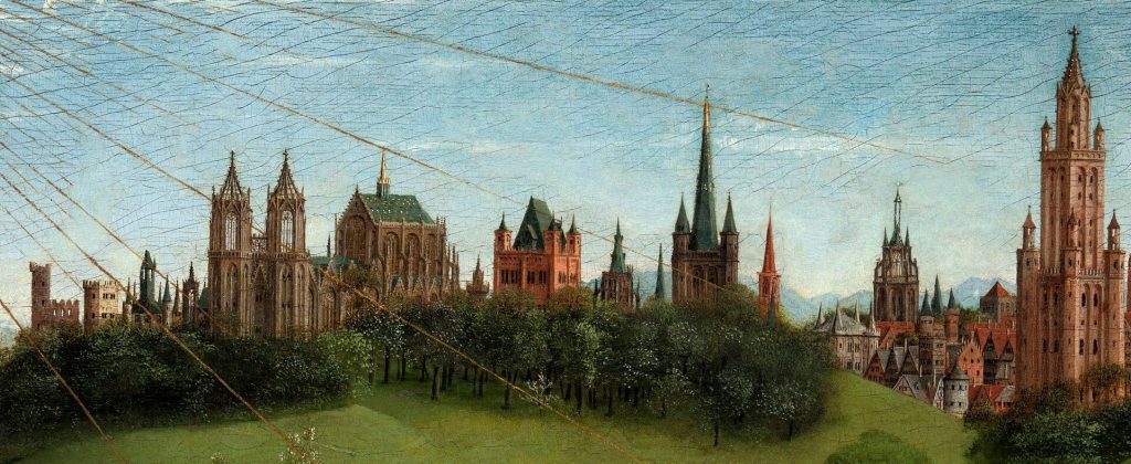 Architecture details at the Ghent Altarpiece