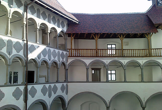 Veliki Tabor Castle inner courtyard