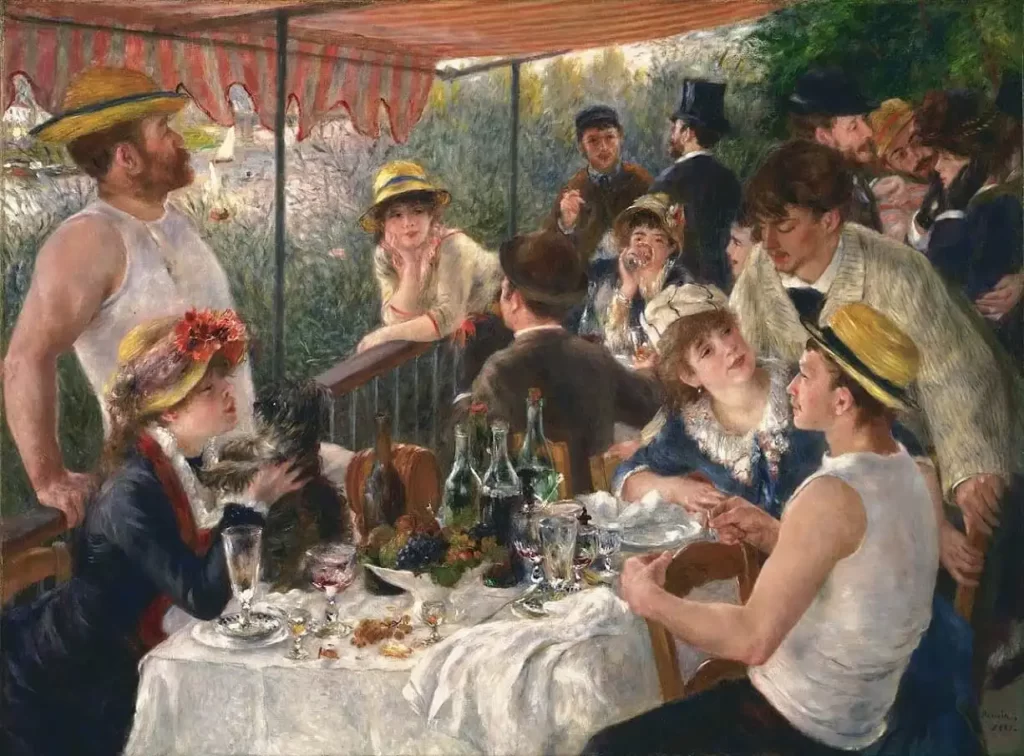 Luncheon of the Boating Party painting