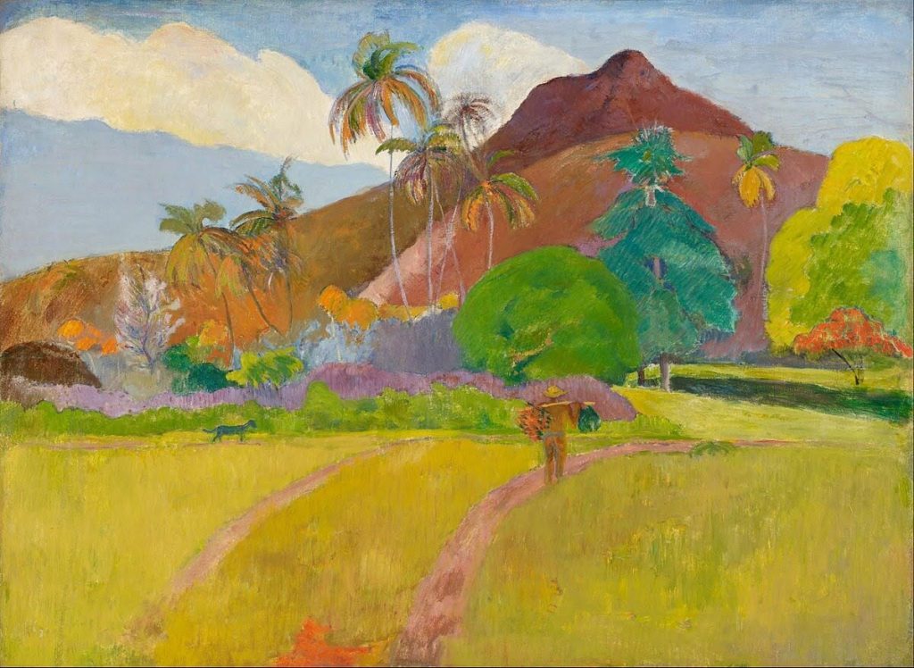Paul Gauguin Tahitian_Landscape_- summer in art
