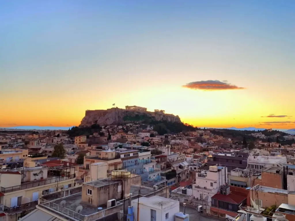 The view of Athens, Greece