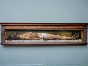 Dead Christ painting from the Kunstmuseum Basel