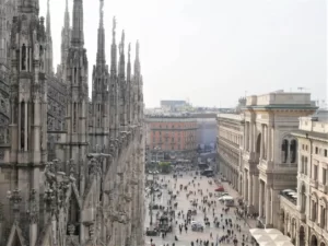 View from the cathedral in Milan