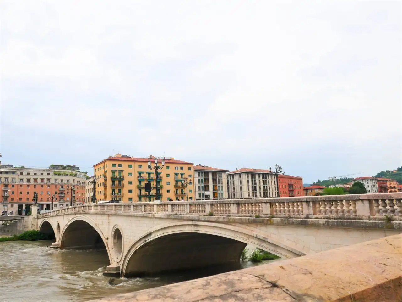 Bridge and houses in Verona