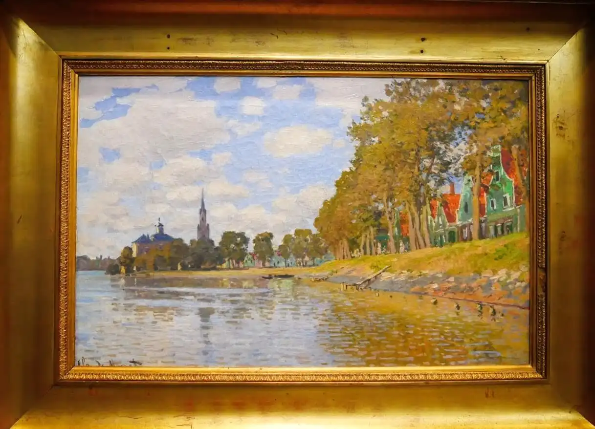 Monet painting of Zandaam