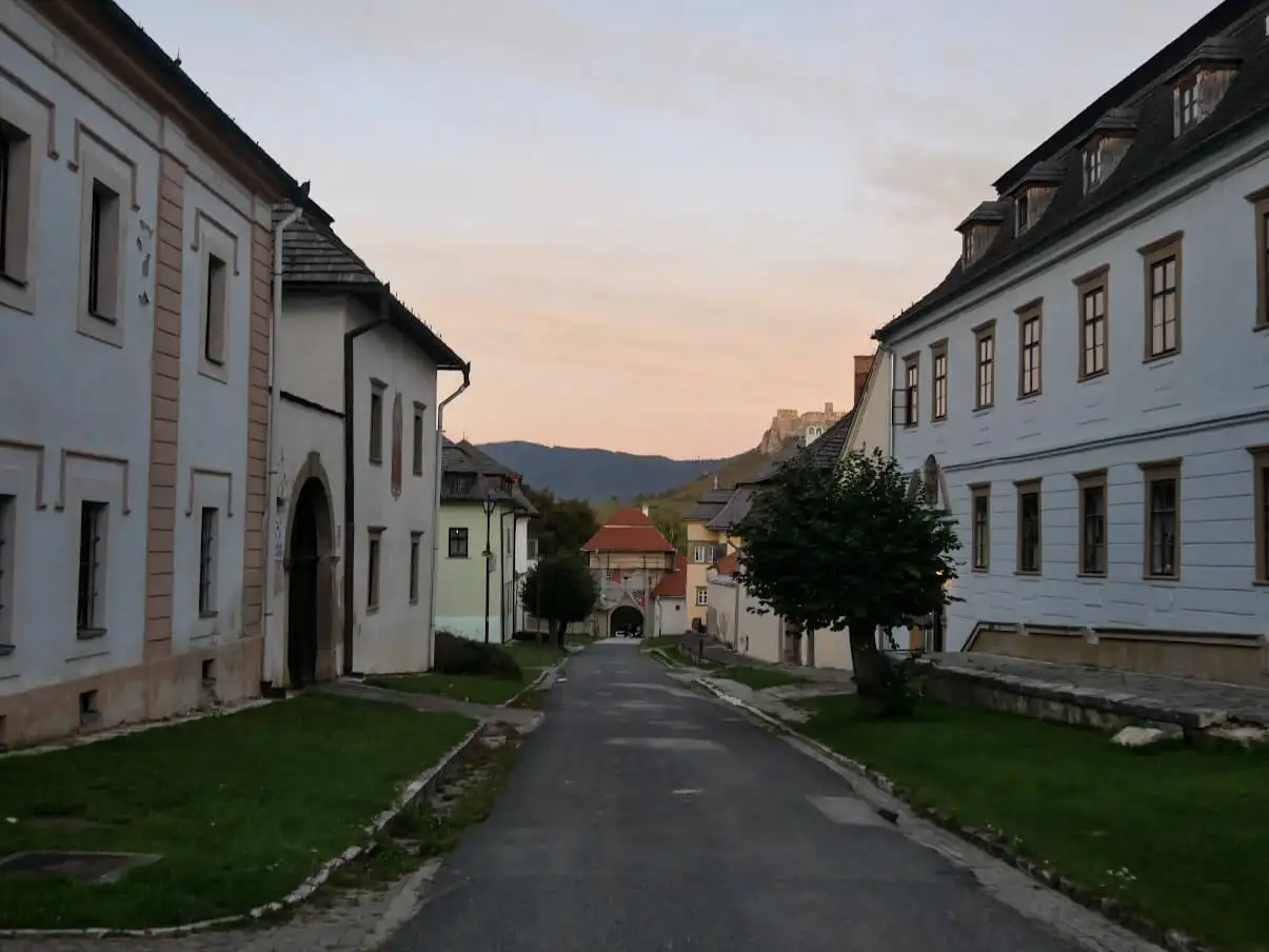 Main street of the Spisska kapitula in slovakia