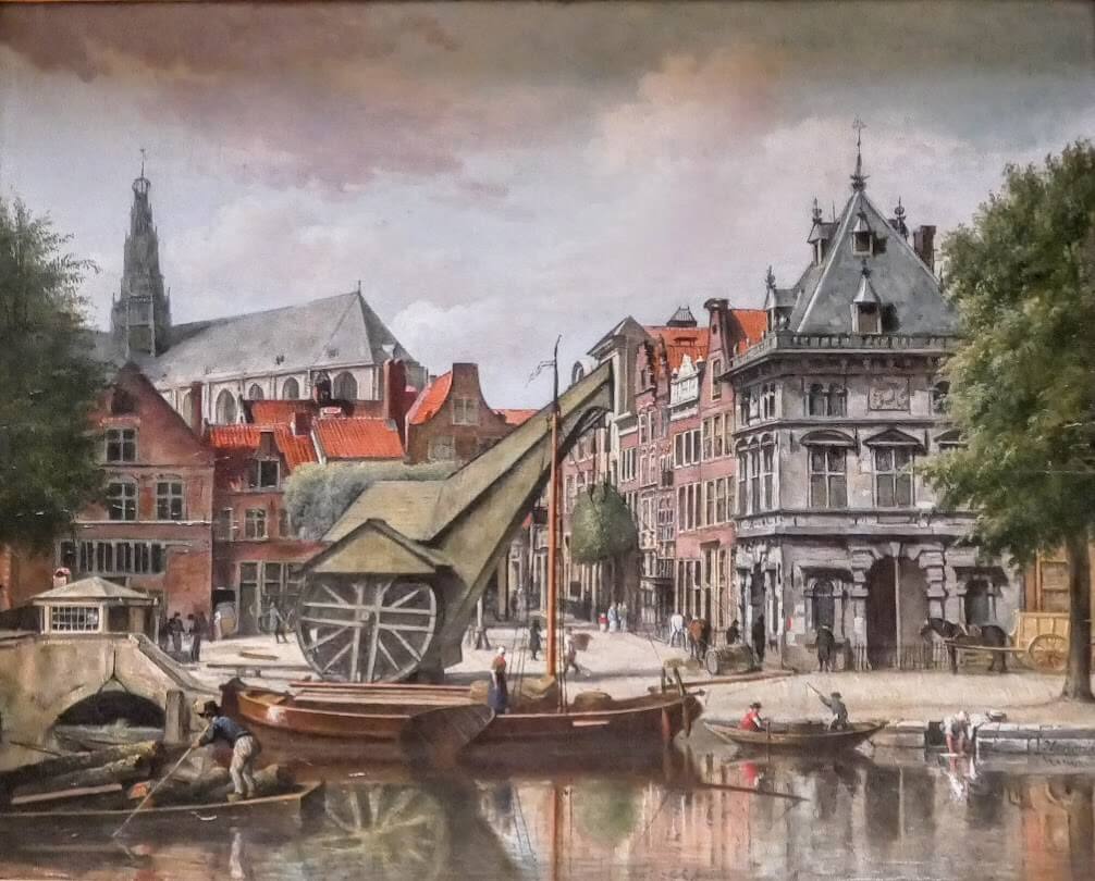 Haarlem on a painting from the 17th century