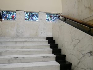 Staircase of the town hall at Hilversum