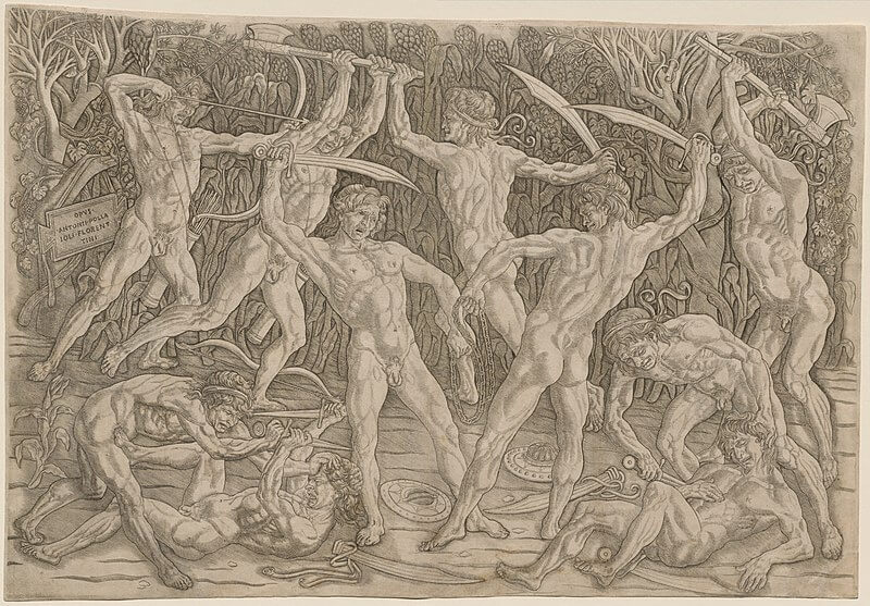 Antonio Polaiuollo, Battle of the Nudes, ca. 1470-1490, Metropolitan Museum of Art, New York, USA