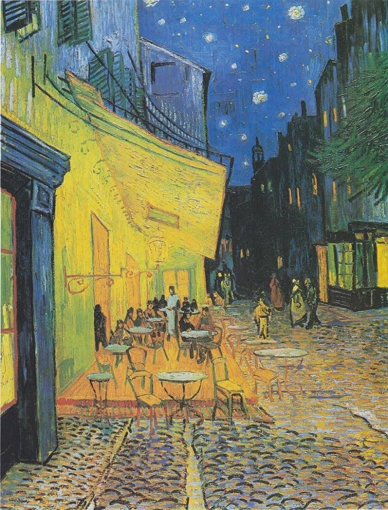 Van Gogh Cafe terrace at night