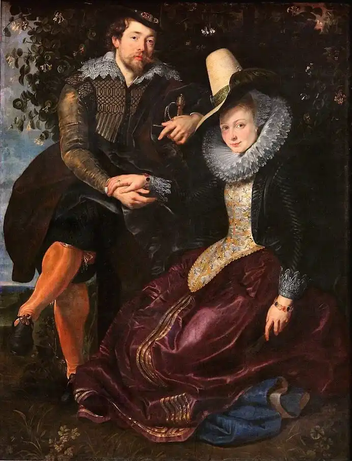 Love in art Portrait of Peter Paul Rubens and his wife
