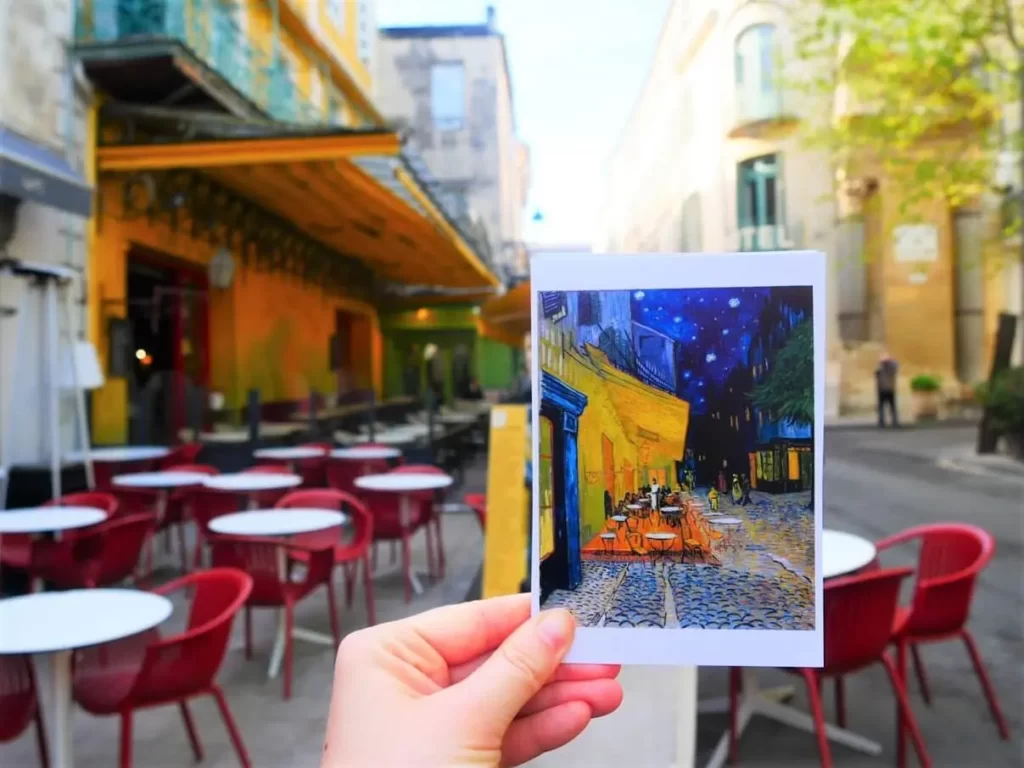 Van Gogh yellow cafe in Arles