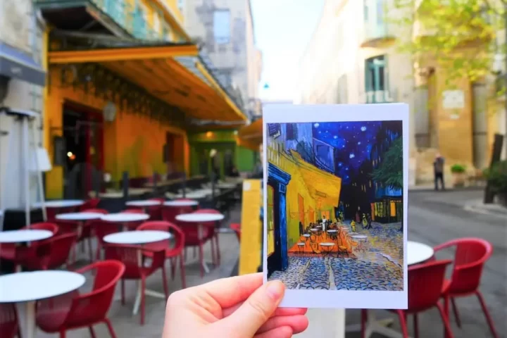 Van Gogh yellow cafe in Arles