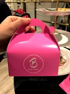 Brigit's bakery box for food to go