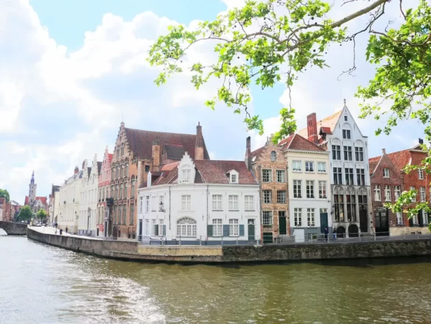View on Golden Ages canal in Bruges