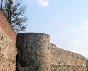 City walls in Binche Belgium