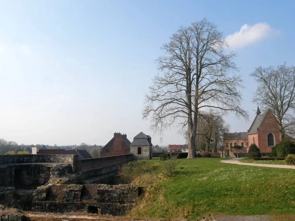 Arhaeological ruins in Binche Belgium