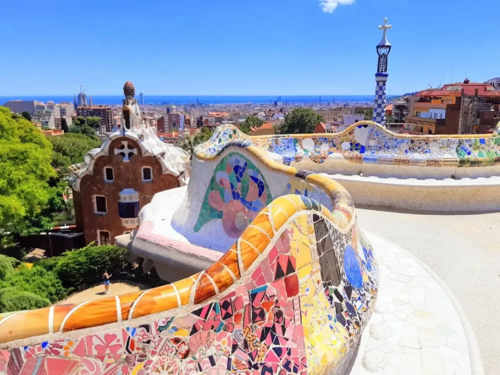 View from the Park Guell in Barcelona