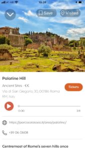 urbs travel app rome palatine hill