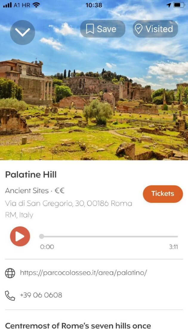 travel app rome