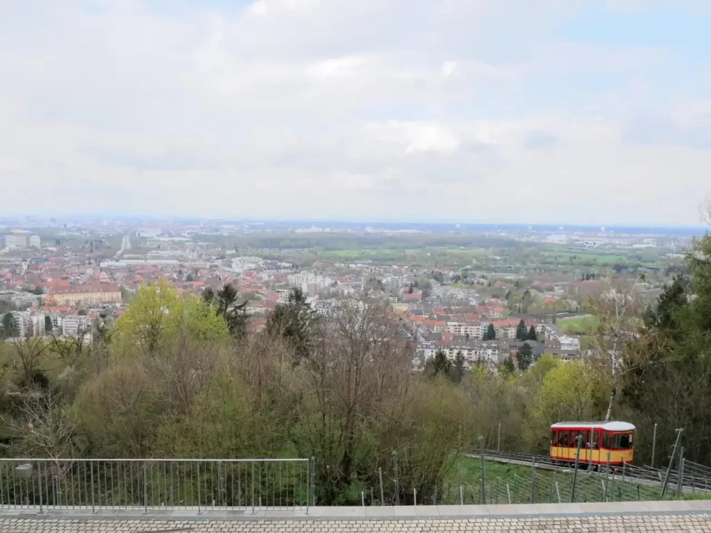 View from Turmberg Hill to Karlsruhe