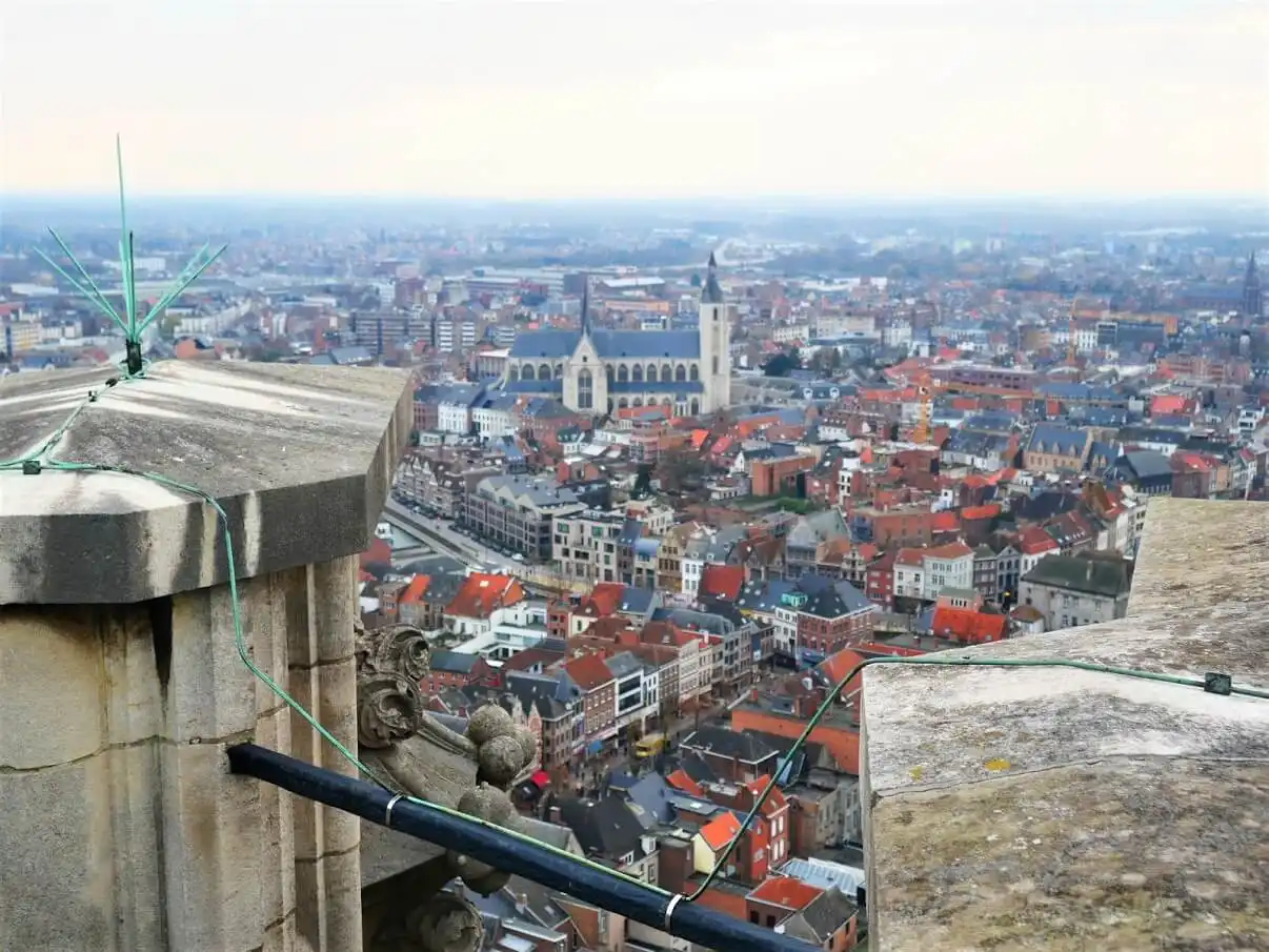 View on Mechelen from St. Rumbold's Cathedral