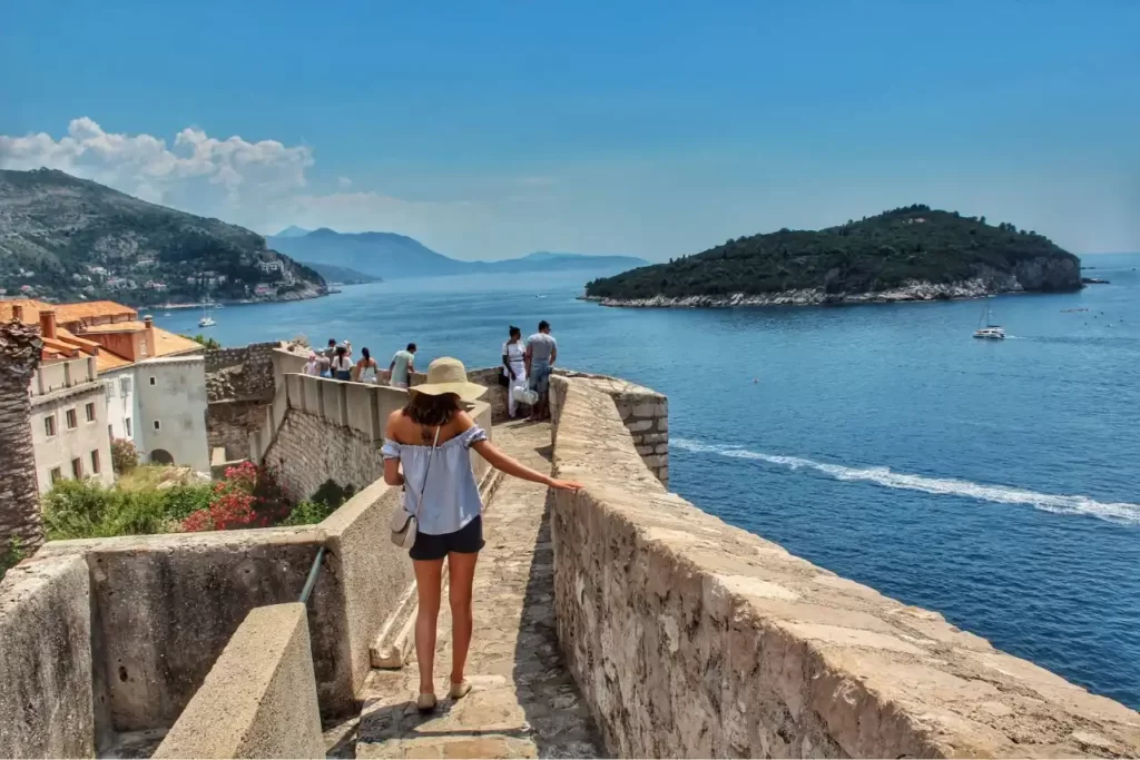 Walking around Dubrovnik walls