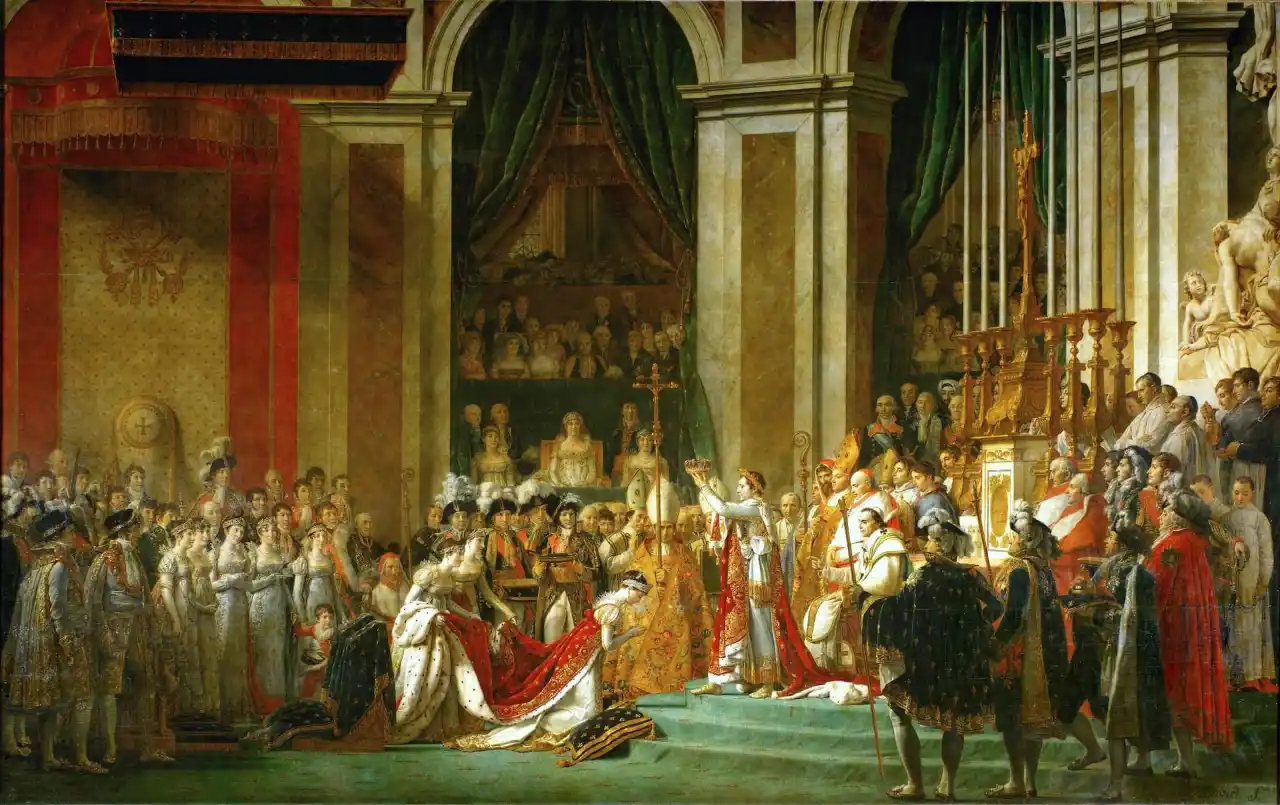 David the coronation of Napoleon Louvre