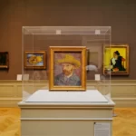 Vincent Van Gogh painting in the museum