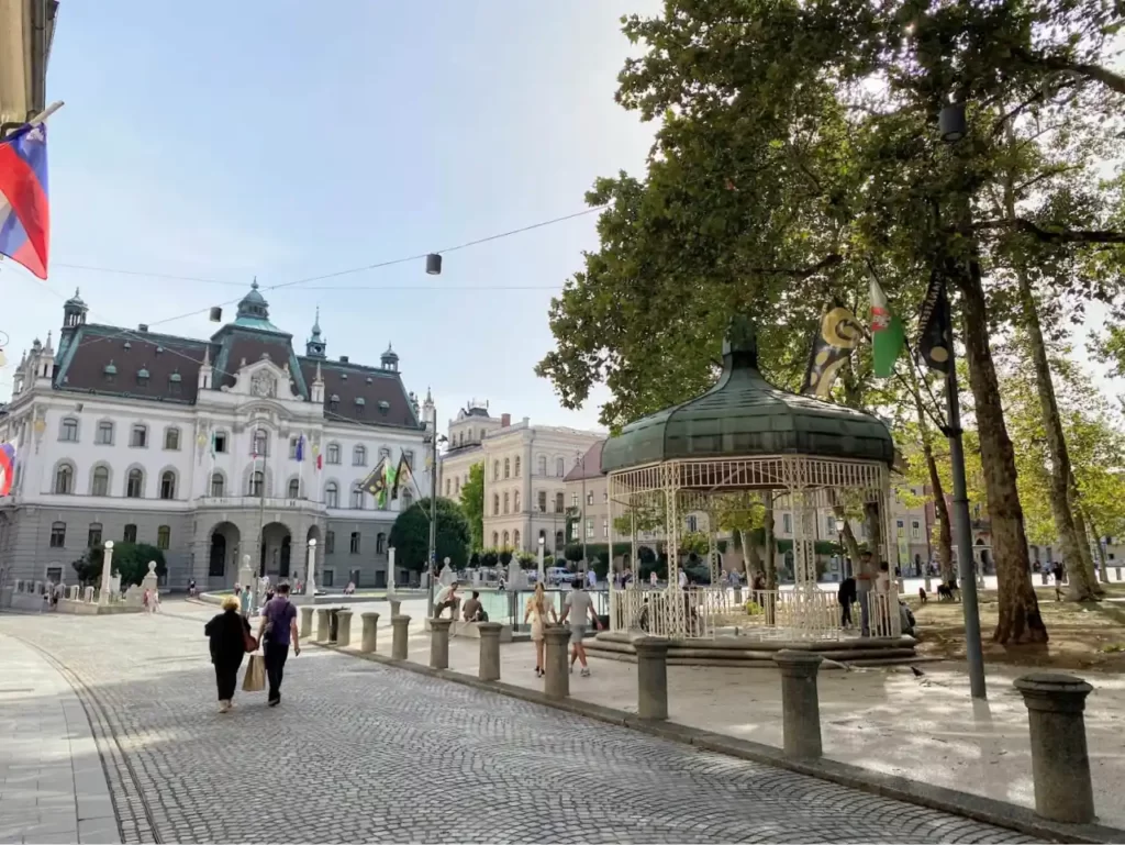 Ljubljana street Congress square