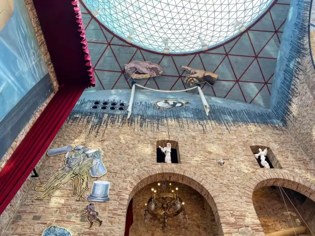Interior of Salvador Dali museum in Figueres close to Barcelona