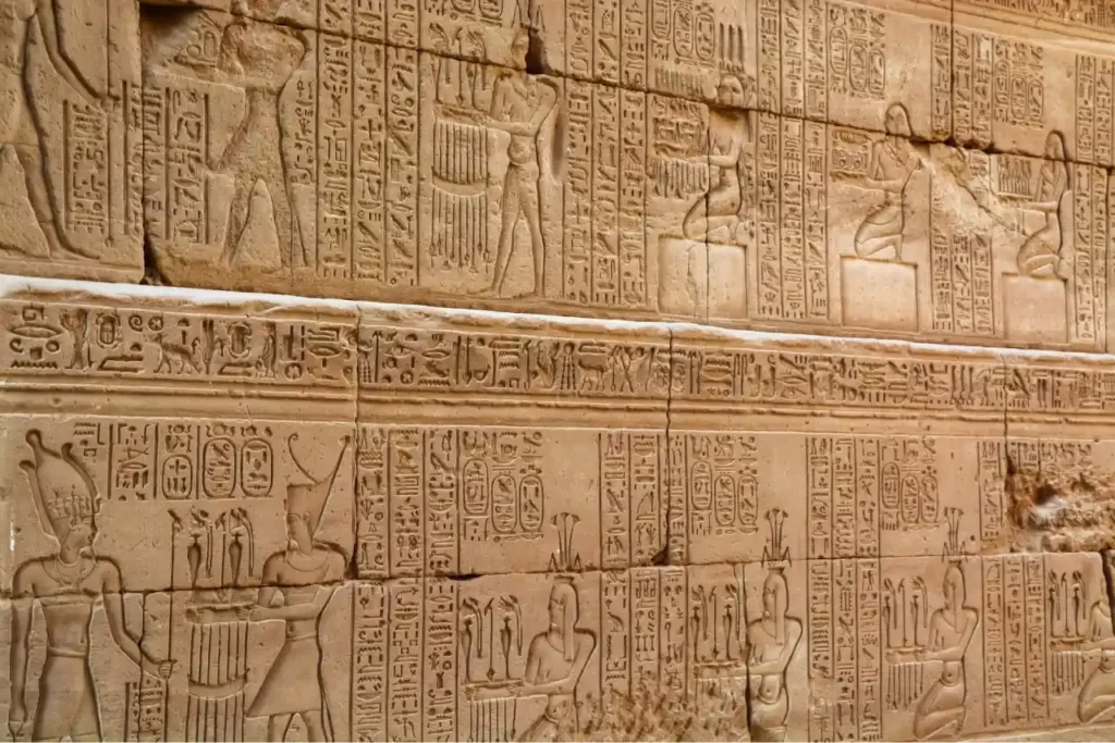 Hieroglyphs exhibition at the British museum in London