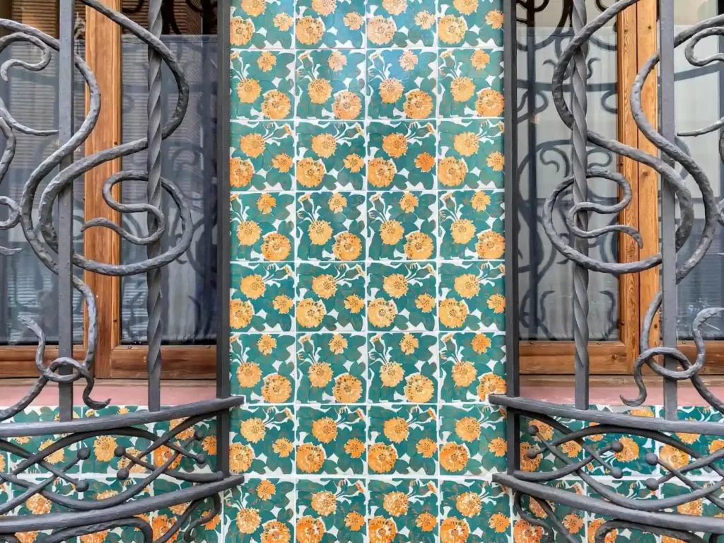 Tiles details on Casa Vicens in Barcelona