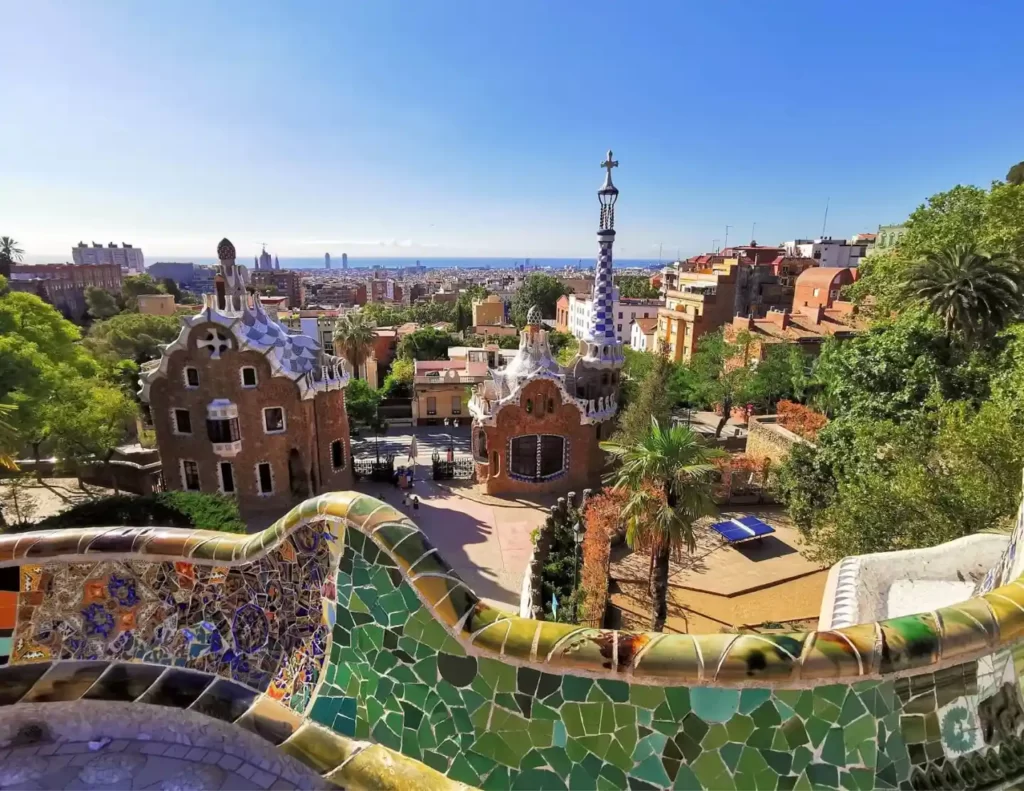 Park Guell by Gaudi in Barcelona