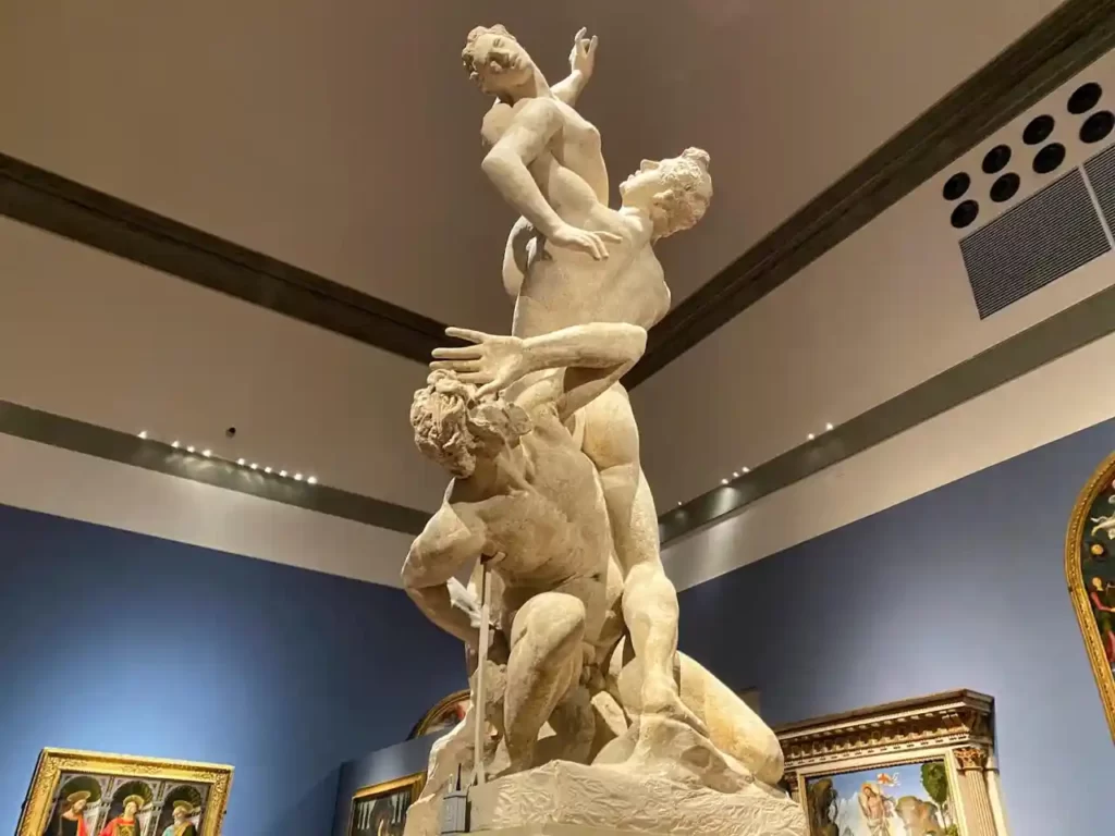 Giambologna statue in Galleria del'Accademia in Florence
