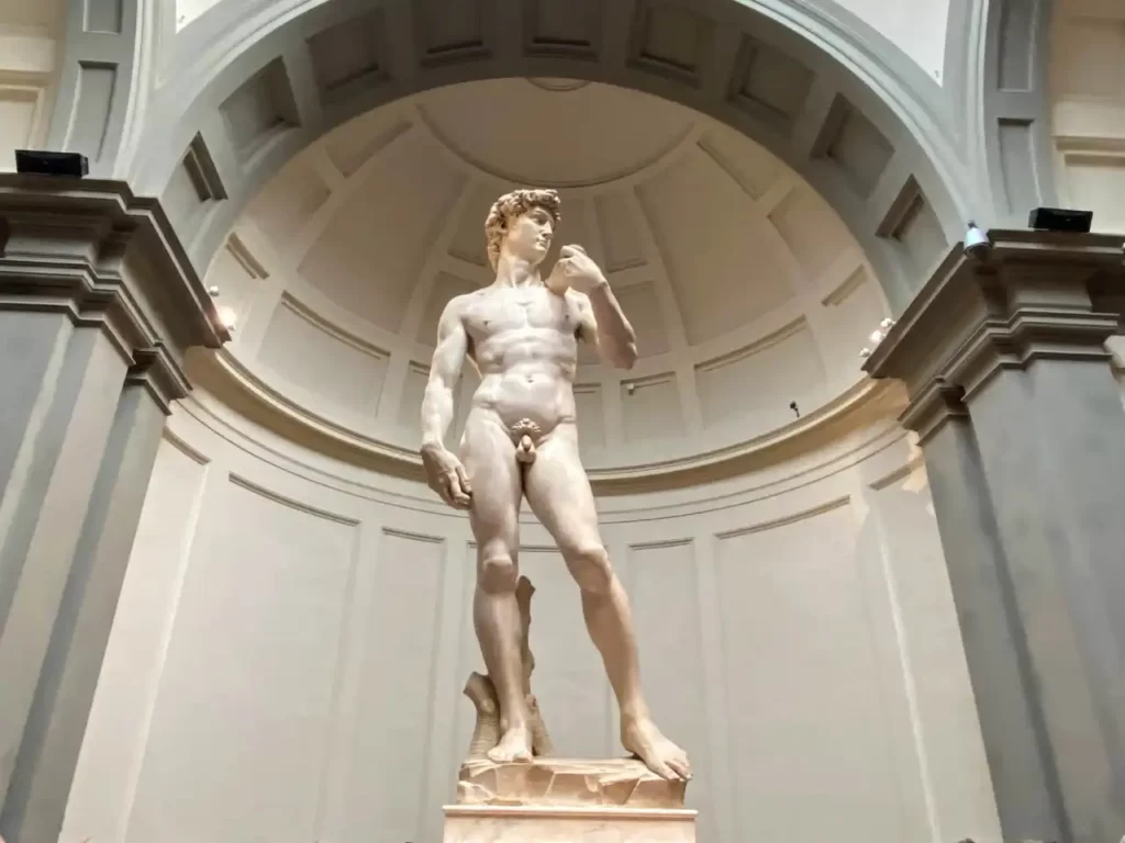 Michelangelo David statue in Florence